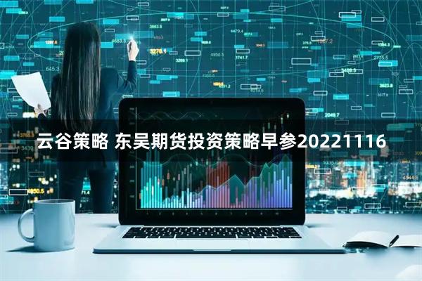 云谷策略 东吴期货投资策略早参20221116